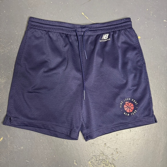 Aimé Leon Dore ALD x New Balance Collaboration Basketball Shorts in Dark Blue XL
